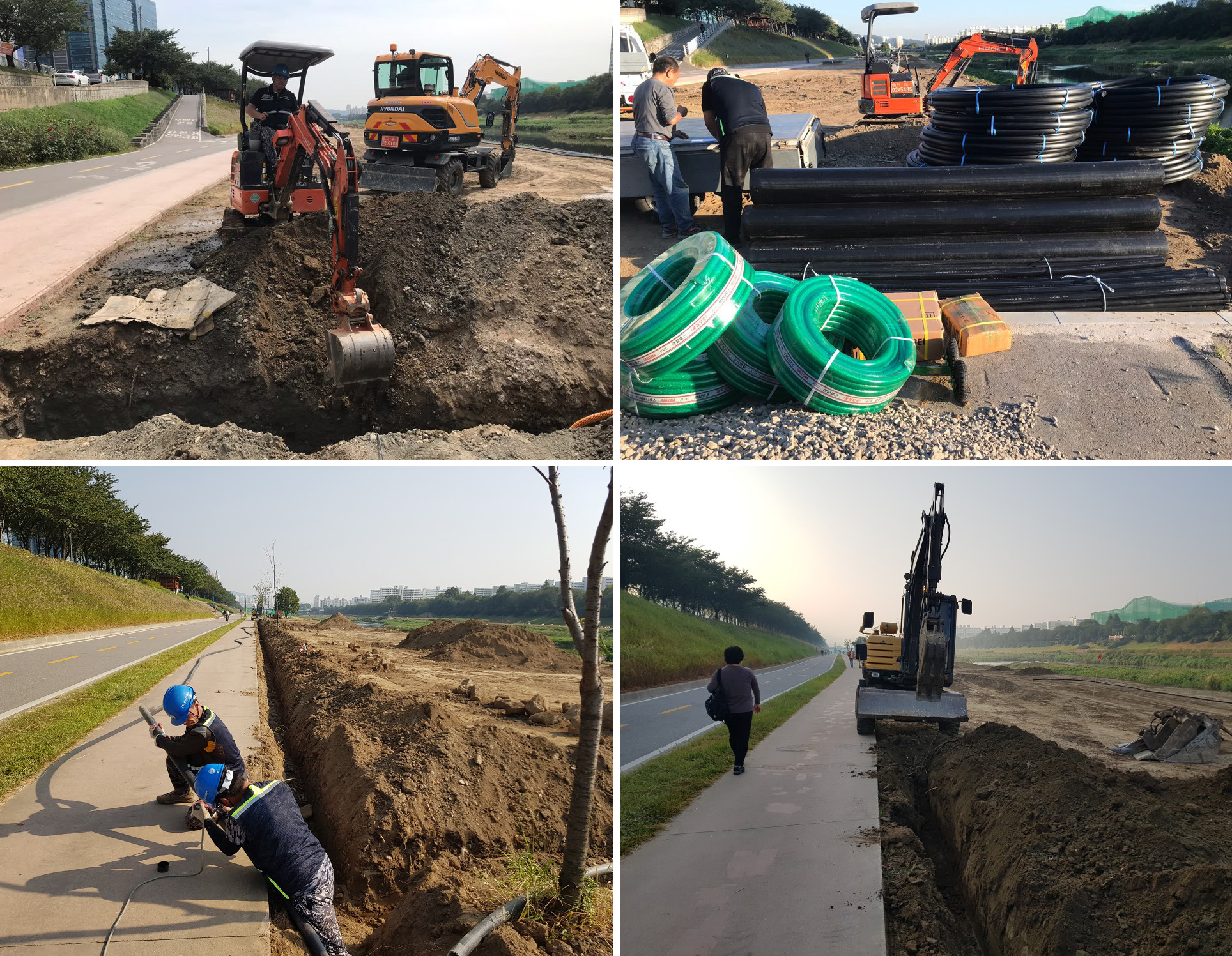 금전구청 안양천 파크골프장 관수시설