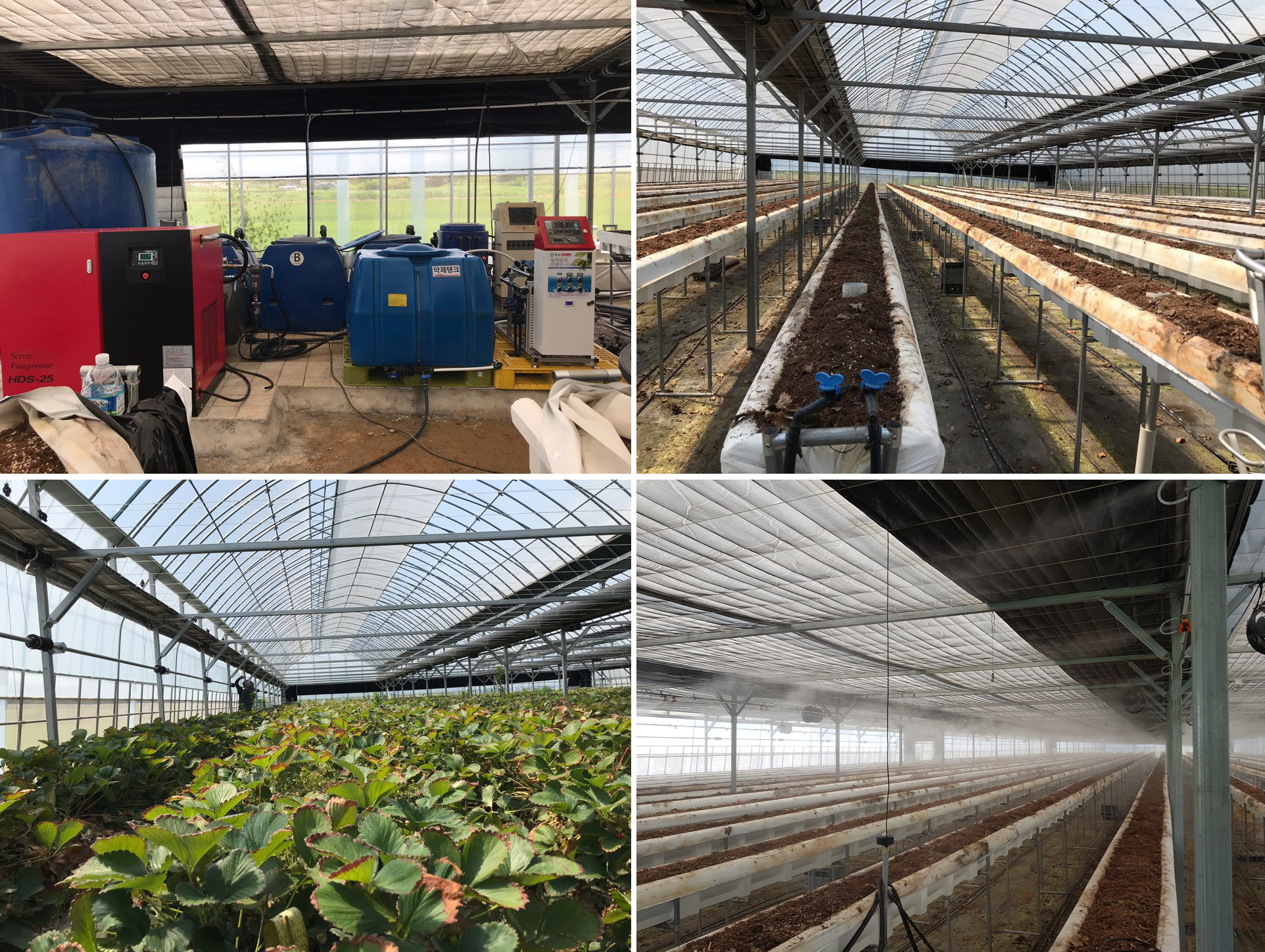 화성시 농업기술센터 시범사업 에어포그 유동펜 환기펜 시설