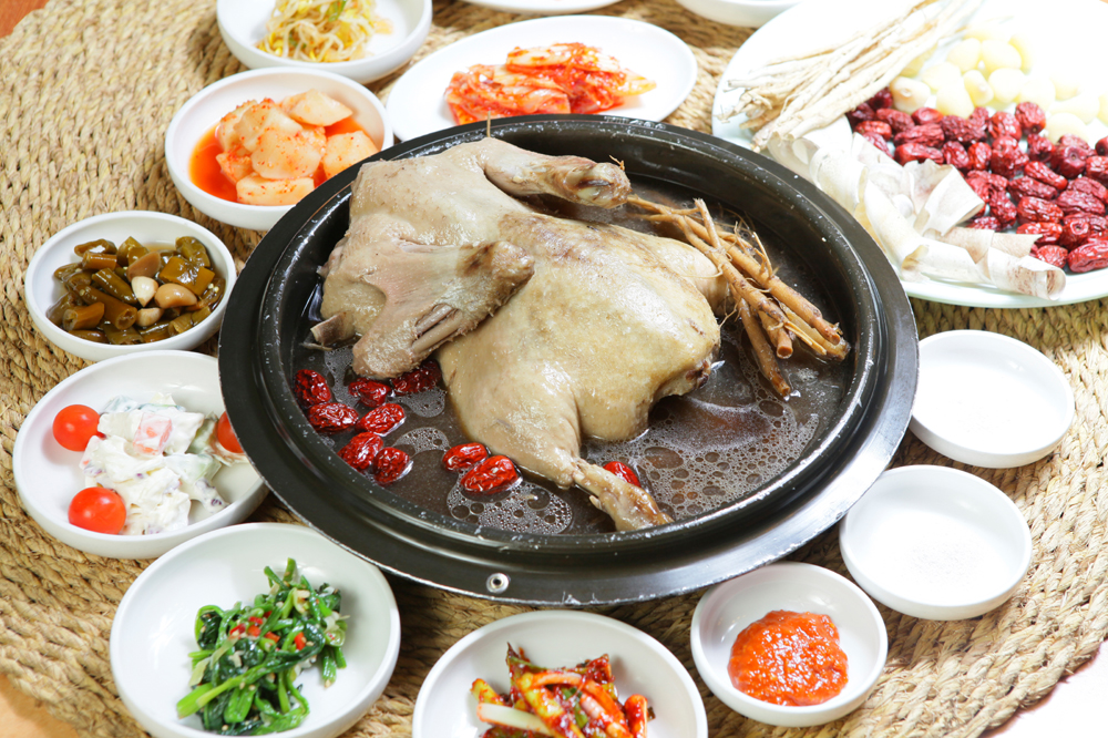 오리 백숙, 촌닭 백숙, 옻닭