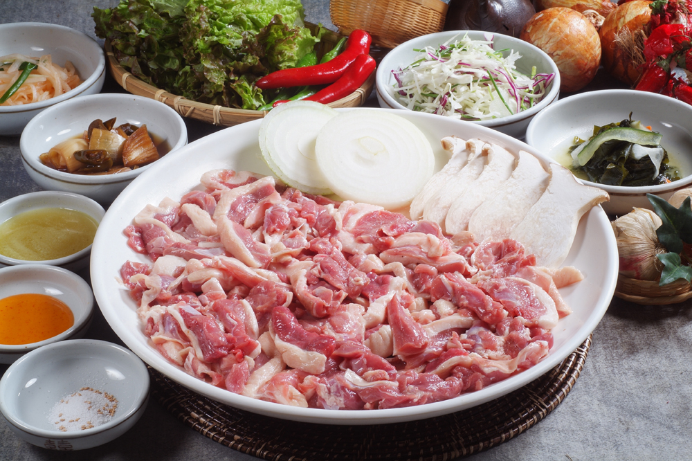 염소 고기, 오리 불고기