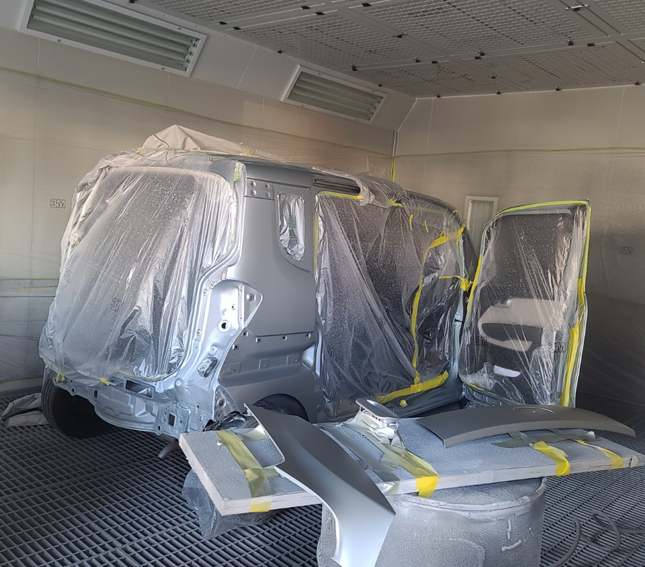 판금, 도장(수용성 도장)