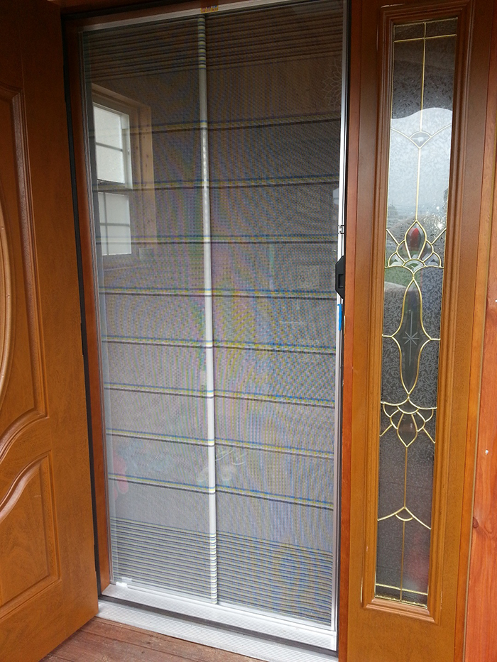 주택 목재문 롤 방충망