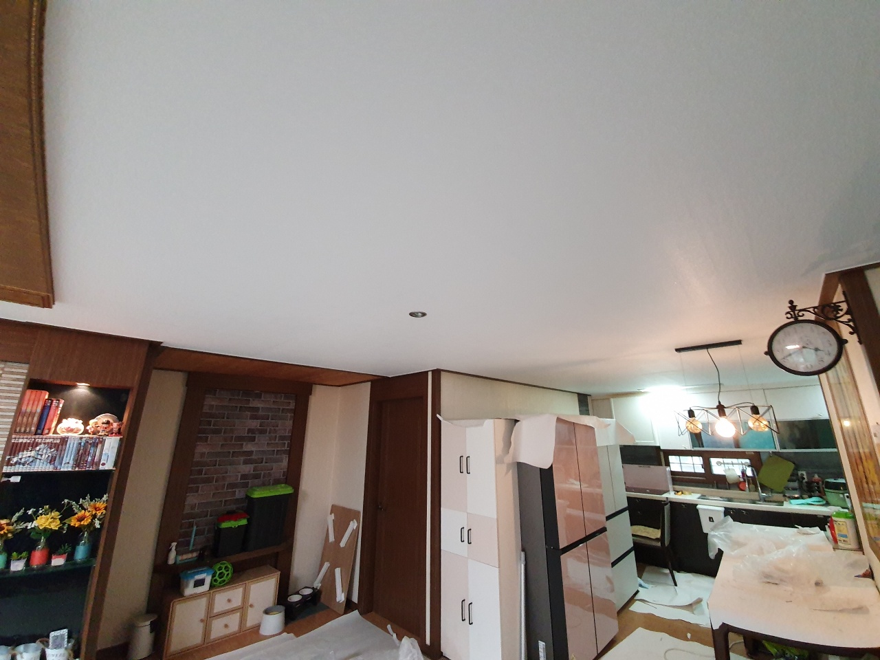 누수 천정 석고보드 교체 및 도배 시공 후